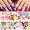 Nail Art Decorations Mixed Color Style Cute Carton Flower Fruit Candy Heart Shape 3D Decoration Accessories for DIY Nails Cell Phone Case Hairband