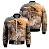 Racing Jackets Men's Animal Leopards 3D Printed Jacket Fashion Trend Thickened Bomber Motorcycle Off-road Cotton Lined Top 5XLRacing