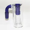 Coloré 4 bras arbre recycleur cendrier pour narguilés bong conduites d'eau barboteur verre récupération receveurs 14mm en stock