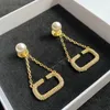 Moda Perla Oro Diamantes Pendiente Diseñador Pendientes de aro para mujer Joyería para hombre Lujo Amor Pareja Pendientes CSG2309153