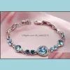 Urok bransoletki dla kobiet kobiet Korea Bransoletka moda serce kryształ bransoletki glamous kropli dostawa 2021 biżuteria dhseller2010 dhqek