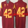 USC Trojans College Football Jerseys Allen Lott Woods Sanchez Seau Bush PAC 12 Bordado Equipe Vermelho Branco Esportes Homens Quentes