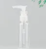 30ml 50ml 100ml Plastic PET Press Pump Spray Lotion Bottles Sample Vials Cosmetic Travel Liquid Cream Refillable Containers