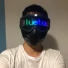 Parti Maskeleri Çıkarılabilir Bluetooth Uygulama Led Mask Partisi Magic Flash Karnaval Led Mat 220823