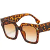 Винтажные негабаритные квадратные солнцезащитные очки женщины Мужские дизайнер бренд рис.