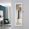 US Stock Fashion Simple Jewelry Storage Mirror Cabinet mit LED-Leuchten kann an der Tür oder Wand aufgehängt werden W40718042