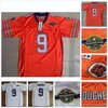 UF CEOC202 9 Bobby Boucher Football Jersey 남자 아담 샌들러 바비 바우처 영화 버번 그릇 패치 오렌지와 함께 워터 보이 진흙 개