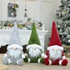 Frohe Weihnachten schwedischer Weihnachtsmann-Zwerg-Plüschpuppen-Ornament, handgefertigt, für Zuhause, Party, Dekoration, Weihnachtsdekoration, DHL 0817