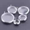 10Pcs Stainless Steel Round Po Memory Locket Pendant For Floating Picture Necklaces Keychain Jewelry Making 2204112426970