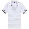 Abbigliamento di marca Polo da uomo Cotone traspirante Manica corta Uomo T-shirt con colletto rovesciato a vita larga Taglie forti XXXL 220402