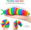 Fidget Slug Articulated Flexible 3D Slugs Fidget Toys All Ages Relief Anti-Anxiety Sensory Decompression Toy for Children Aldult GC1122SX