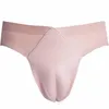 Slip Gaff caché en soie glacée pour hommes, culotte douce et respirante, faux vagin rembourré, modelant pour le travestissement transgenre777Underpants