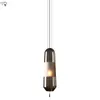 Lámparas colgantes Nordic Luxury Modern Glass Lights Humo Gris Ámbar Dormitorio Mesita de noche Café Café Restaurante Bar Cocina Accesorios de iluminaciónColgante