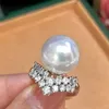 Wedding Rings Selling S925 Sterling Silver High Quality Pearl Micro Setting Ladies Birthday Party Luxury Jewelry GiftsWedding