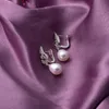 Clip-on vis Back Drop 14 carats Gold avec boucles d'oreilles en perles