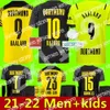 Nouveaux maillots de football 21 22 maillot de football Dortmund Borussia HAALAND KAMARA 2021 2022 aw