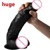 Il più nuovo grande enorme dildos nero strapon spesso gigantesco calcio di dildo realistico anale con una tazza di aspirazione grande pinis morbido sexy giocattolo per donne