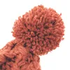 Caps & Hats born Baby Kids Girls Boys Winter Warm Knit Hat Furry Balls Pompom 220823