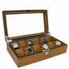 Watch Boxes & Cases Wooden Box Simple Storage Collection Men's And Women's Mechanical Display Case With Lock Large-capacityWatch
