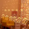 Christmas Elk Bell Fairy String Lights Merry Chulture Decorations For Home Christmas Lights Garland Navidad Noel Year Decor 201203