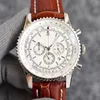 Мужские часы Quartz Movements Watch для мужчин наручные часы 43 -мм модные классические бизнес -дизайнерские наручные часы из нержавеющей стали Case Mon302x