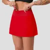 Lu kadın yoga tenis temposu rakip etek pileli spor kıyafetleri kadın tasarımcı giyim açık spor koşu fitness golf pantolon şort I1m6#