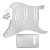 Set of SSS Pickguard Scratch Plate Tremolo Cover Back Plate 50/52/52mm Pickup Covers Knobs Tips Guitar Accessories