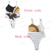 Kadın Seksi Mayo Bikini Yoga Takım İki Parça ve Bir Pice Style Lüks Tasarımcı Tam Logo Harfleri Baskılı Renkli Kız Mysuits Bikinis Batwears Yaz için Bikin