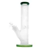 11,8-tums Jade Green Sandblast Glass Bong med diffus downstem, 14mm kvinnlig fog