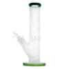 11,8-calowy Jade Green Sandblast Glass Bong z rozproszonym w dół, 14 mm żeński staw