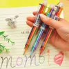1 stcs Cartoon Rainbow Color Ballpoint Creative Ballpen Kawaii Magical Pen Fashion School Office Writing Supplies 220722