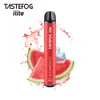 QK Tastefog ilite e vape pióra fabryczne Vapes 600 Puffs LED Flash Light E Cig Urządzenia OEM Blueberry Grape Truskawkowe arbuz hurtowy