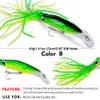 6Pcs 14cm/40g Fishing Lure Tackle Arm-Fish Lures Artificial Squid 3D eyes with Beard Fish lure Hook high quality K1621