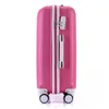 Koffer ABS + PC Gepäckset Reisekoffer auf Rädern Trolley Carry Cabin Frauen Tasche Rolling Spinner Wheel