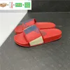 Nouveaux hommes femmes sandales pantoufle diapositives chaussures de créateur noir blanc rouge pantoufles florales en cuir en caoutchouc appartements sandales mocassins Gear Bottoms