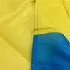 Ukraina Flaga Ukraińskie Flagi 90x150cm Dom dekoracji Baner Ukraina Garden Flaga National Flag Znak Poliester z mosiądzami Przelotki BBB14629