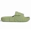 Designerplattform Adilette 22 Slides tofflor med strumpor Fashion Women Mens Sandaler Black Grey Magic Lime Desert Sand Enflame Orange