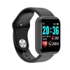 Y68 Smart Armband D20 SmartBracelet Armbands Information Påminnelse Pear Rate Monitoring Blood Pressure Sports Bluetooth Smartwatch