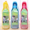 500 ml Haustier Hund Wasser Flasche Kunststoff Tragbare Wasser Flasche Haustiere Im Freien Reise Trinkwasser Feeder Schüssel Faltbare