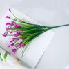 Couronnes de fleurs décoratives artificielles 25 têtes/Bouquet Mini Calla avec feuille en plastique faux lys plantes aquatiques décoration de chambre à coucher fleur