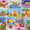 10 PCS CARTOONE CARIÈRE ANIMAUX 3D EVA MANIQUE Autocollant Puzzle Kids Diy Fabriqué à la main