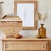 Objets décoratifs Figurines Boho boutons de commode en rotin tiroir rond en bois fait à la main en osier tissé et vis pour boutons de meubles décoratifs