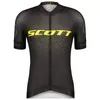 Scott Pro Team Cycling Sleeves curtas Jersey Camisas de corrida masculinas de verão Tops de bicicletas respiráveis ​​esportes ao ar livre maillot y22051601