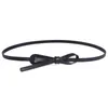Belts Fashion Leather Thin Belt Waistband For Women Trendy Knotted Bow Waist Dress Clothes Sweater Coat Suit Decorative