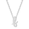 Chains Lower Case Letters Necklaces For Women Men Chain Stainless Steel Jewelry Gift Choker Personality Necklace Decoration On The NeckChain