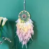 Modern Style Handmade Weave Dreams Catcher PendantColorful Stones Tree of life Dreamcatcher Decor Hanging Girl Gifts Room Decor 220407