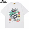 Hip Hop Harajuku T-shirt mężczyzn streetwear graffiti szacha drukowana koszulka bawełniana swoboda letnie thirt treshirt Tshirt TEES 220621