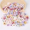 3cm Multicolor Daisy Flower Heads Mini Silk Artificial Flowers for Wedding Home Decoration Christmas Wreath Scrapbooking GC1461