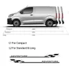 Auto Side Deur Line Graphics Stickers voor Peugeot Expert Traveler Citroen Jumpy Dispatch Tuning Accessoires Vinyl Film Decals