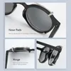 Zenottic Retro Steampunk Round Clip auf Sonnenbrille Männer Frauen Doppelschicht abnehmbare polarisierte UV400 -Linsen -Sonnenbrille mit Box 220508878673